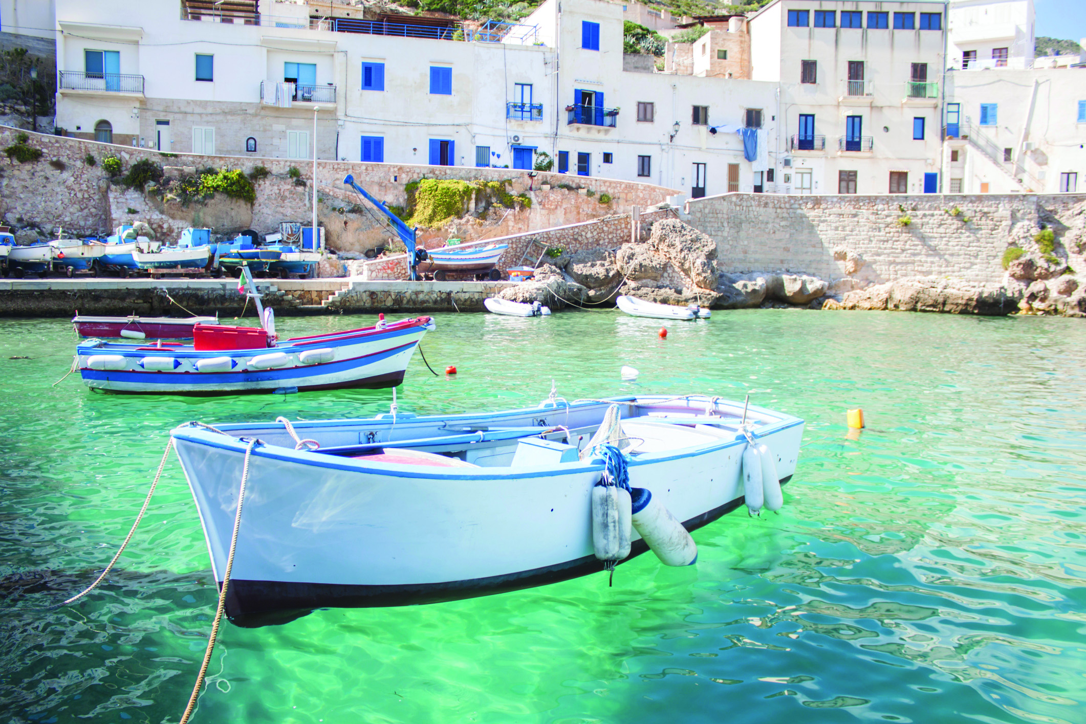 Levanzo fishing boats